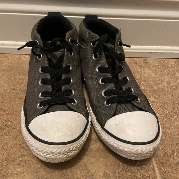 Army Green Converse High Tops